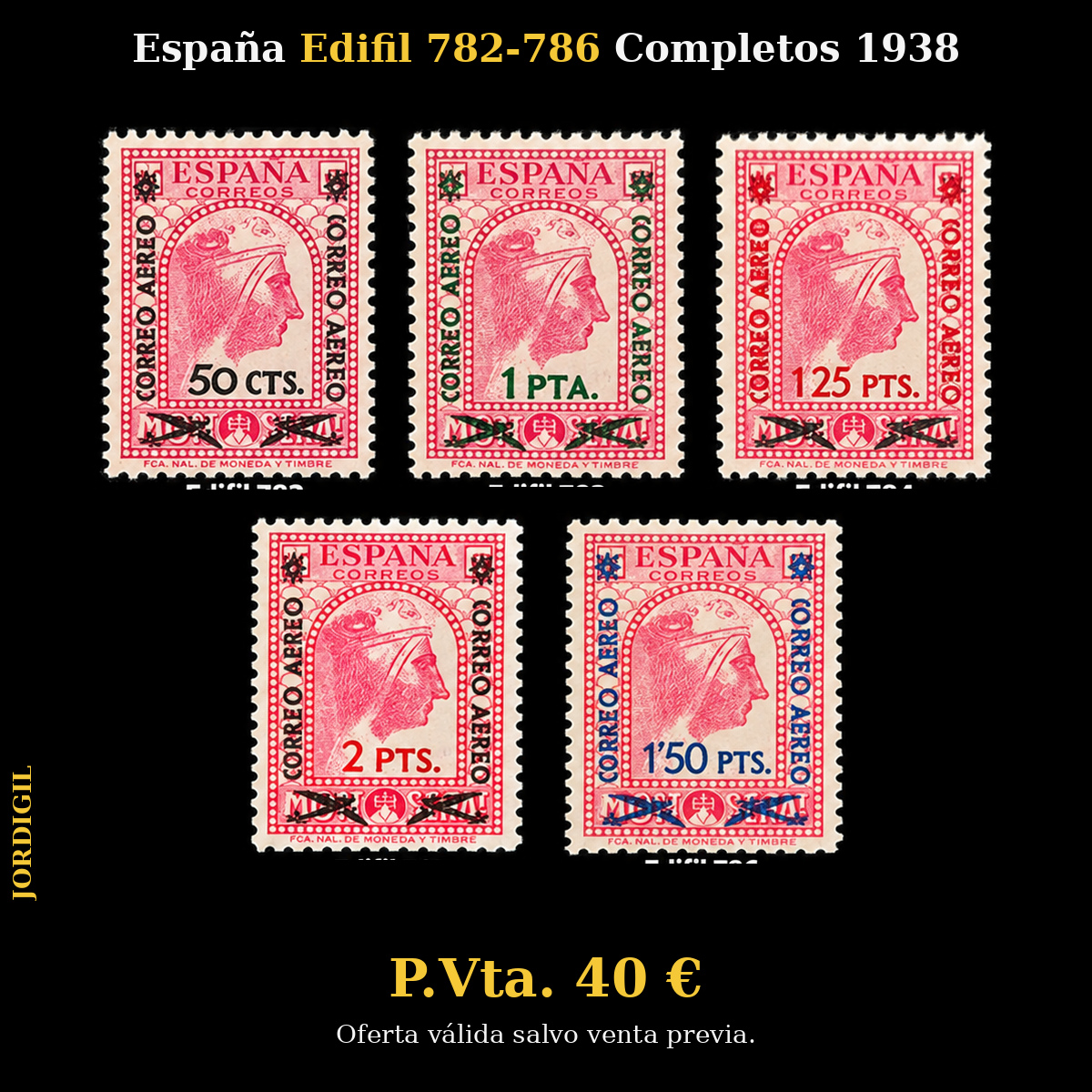España · Edifil 782-786